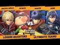 Overlords SSBU - Uncivil Ninja & Myran Vs. Waldo & Kobe - Smash Ultimate Tournament Losers Quarters