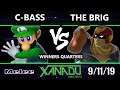 S@X 319 SSBM - C-bass (Luigi) Vs. The Brig (Captain Falcon) Smash Melee Winners Quarters