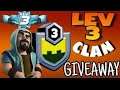 ✘CLASH OF CLANS  ✔||LEVEL 3 CLAN GIVEWAY ||☞AIM[620]#COC#COCLIVE #COCGIVEWAY #GIVEAWAY