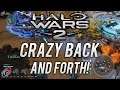 Crazy Back and Forth on Badlands! | Halo Wars 2 Multiplayer