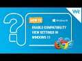 How to enable Compatibility View settings in Windows 11