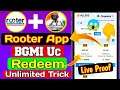 How To Redeem BGMI Uc From Rooter App | Rooter Se BGMI Uc Redeem Kaise kare 2023