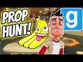 I WAS A BANANA IN GMOD PROP HUNT! | Multiplayer Garry's Mod Gameplay