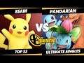 The Quarantine Series Top 32 - Pandarian (Pokemon Trainer) Vs. ESAM (Pikachu) Smash Ultimate - SSBU