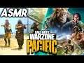 ASMR GAMING | Call Of Duty: Warzone Pacific - First Look At The New Map ~ Relaxing Rain ASMR Music