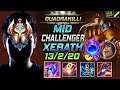 Challenger Xerath MID vs Sett - 천상계 장인 미드 제라스 템트리 룬 루덴 유성 - LOL KR 11.9