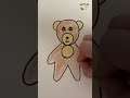 Draw a Teddy Bear from Number 8 #shorts
