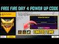 Free Fire Match Day 4 Power Up Code || Free Fire Pro League Redeem Code Today || Gwmbro
