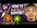 LEARN HOW TO PLAY BLITZCRANK SUPPORT LIKE A PRO! - 100T Huhi Plays Blitzcrank SUPPORT vs Thresh! |