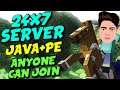 MINECRAFT LIVE With SUBSCRIBERS 24/7 SERVER | PE + JAVA Cracked Minecraft SMP