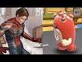 Oddbods Turbo Run Fuse vs Spider-Man Iron Suit Unmasked