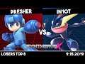 Presher (Megaman) vs iN10T (Greninja/Wolf) | Losers Top 8 | Synthwave X #2