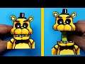 5 Cool FIVE NIGHTS AT FREDDY'S GOLDEN FREDDY Paper Crafts and Board Game for FANS