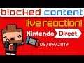 Let's Watch NINTENDO DIRECT With BLOCKED CONTENT - Live Reaction!