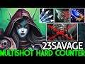 23SAVAGE [Drow Ranger] Scepter Multishot Counter Build Hard Game 7.24 Dota 2