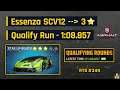 Asphalt 9 | Essenza SCV12 to 3* + GP Qualify Run - 1:08.857 | RTG #349