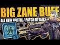 Borderlands 3: MASSIVE ZANE BUFF - New Patch Details - BIG Weapon & Vault Hunter Changes