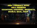 Diablo 2 Resurrected - Orb Firewall Sorceress - Farming Countess, Andy, Meph, Diablo, Baal & Keys.