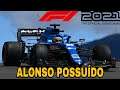 F1 2021 Ps4 Pro | Alpine | Alonso possuído no GP da Espanha | Volante Logitech G29