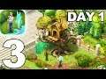 Gardenscapes - Walkthrough DAY 1 NEW AREA Part 3 - iOS Android
