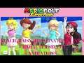 Mario Golf Super Rush - Peach, Daisy, Rosalina & Pauline's Character Select Animations