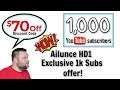 1k Subscribers exclusive offer! Ailunce HD1 Huge discount! MUST WATCH! We did it! Thank you!