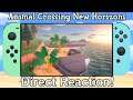 Animal Crossing New Horizons Direct Reaction