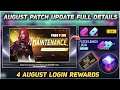 August Patch Update Free Fire | Ob29 Update Kab Aaega | 4 August Update Full Details |