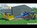 Construction Job! | Building Pole Barn | Cat Dozer & JD Loader | Farming Simulator 19