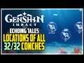 Genshin Impact All 32 Echoing Conch Locations