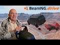 Grandpa Reacts to BeamNG Drive (with racing wheel)