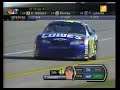 Matt Kenseth blowing an engine trying to make a pass for the lead in the 2003 EA Sports 500