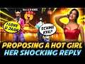 Proposing A Cute Girl😍 And Her Shocking Reaction😲-Garena Free Fire