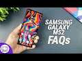 Samsung Galaxy M52 5G FAQs- Sensors, Gorilla Glass, LED Notification, Charging, GCam, Widevine L1