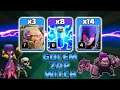 Th11 War Attack Strategy with Golem Witch and Zap Spell 2021 - 3 Golem + 14 Witch + 8 Zap - COC