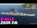 World of WarShips | Kremlin | 8 KILLS | 265K Damage - Replay Gameplay 4K 60 fps