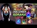 Challenger Soraka Support vs Ekko - 챌린저 서폿 소라카 템트리 룬 월석 유성 ソラカ Сорака 众星之子 索拉卡 - LOL KR 11.18
