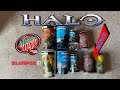 Halo Slurpee & MNT Dew cans/bottles/cups - Halo 2, Halo 3, Halo 4 + bonus cans (watch until the end)