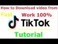 How to Fast Download video from TikTok 2021 ,,Tutorial'' *Ariowit