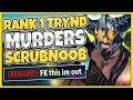 I MADE SCRUBNOOB RAGE-QUIT IN CHALLENGER!!! #1 TRYND WORLD VS. RANK 1 RENGAR - League of Legends