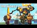 i used only BAD towers in TDS.. | ROBLOX