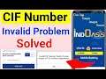 Allahabad Bank CIF Number invalid Problem Solve | IndOASIS App registration CIF Number problem solve