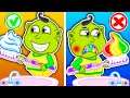 No No Rainbow Teeth! This is the Way We Brush Our Teeth | Lion Family | Cartoon for Kids