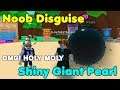 Noob Disguise With Shiny Giant Pearl! Trolling People Going Crazy - Bubble Gum Simulator