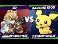 Smash Ultimate Tournament - ZD (Fox) Vs. Barking_Frog (Pichu) S@X 321 SSBU Winners Quarters