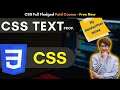 CSS 2021 Tutorial : Text Properties | text-transformation, text-align, text-decoration #csstutorial
