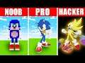 Minecraft NOOB vs. PRO vs. HACKER : SONIC BUILD CHALLENGE in Minecraft!