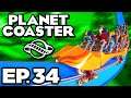 Planet Coaster Ep.34 - HELLION RING & ZOZO ANIMATRONIC SCENERY, PIPSHOT SHOPS! (Gameplay Let’s Play)