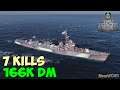 World of WarShips | HSF Harekaze II | 7 KILLS | 166K Damage - Replay Gameplay 4K 60 fps