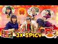 3x Spicy Korean Noodles Challenge with @Sooneeta & @-ABHISHEK_YT - Who Won ??